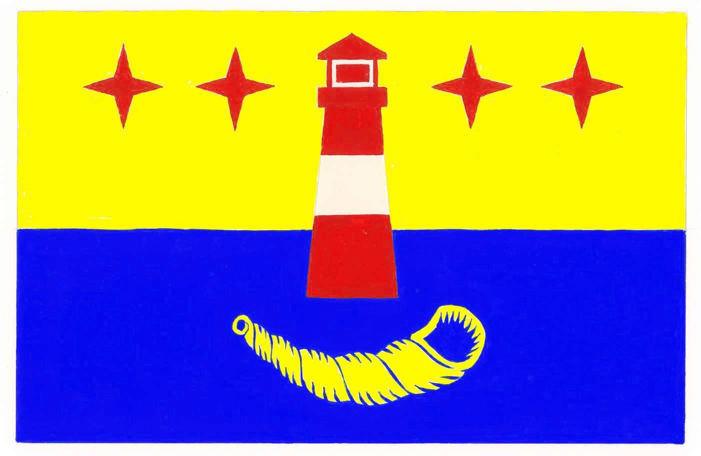 Flagge Gemeinde&nbsp;Hörnum, Kreis Nordfriesland